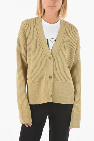 Lurex ribbed CHAKRA Cardigan