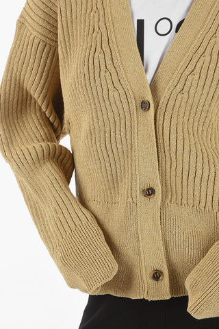 Lurex ribbed CHAKRA Cardigan
