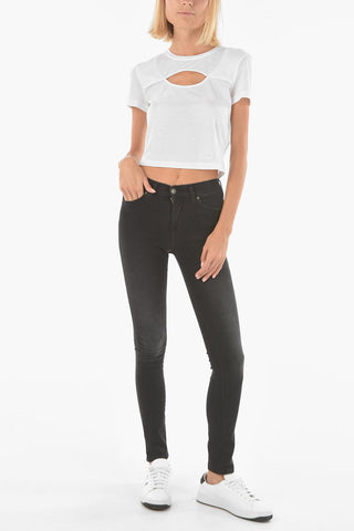 jeans D-ROISIN super skinny fit a vita regolare
