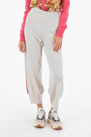 Contrasting Side Band Merino Wool Joggers