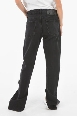 Ankle Split Slim Fit Jeans