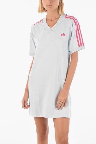 v Neck Cotton Tee Dress