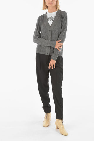 Cardigan in Cashmere con Scollo a V