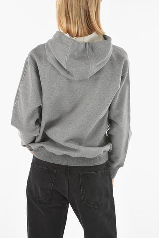 brushed cotton hoodie
