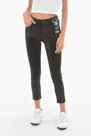Jeans slim fit BABHILA in cotone spalmato