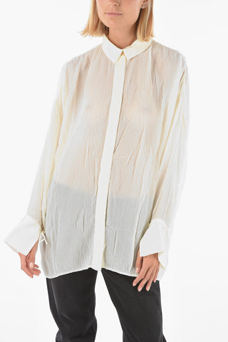 hidden closure oversized BOMBAY shirt