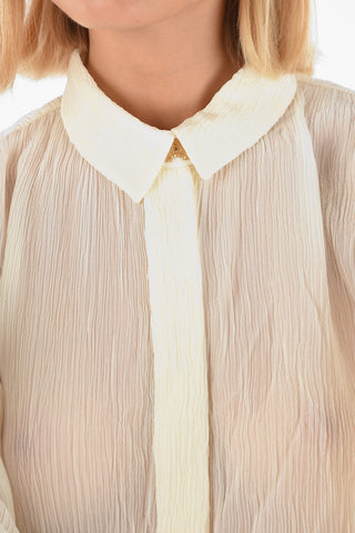 hidden closure oversized BOMBAY shirt