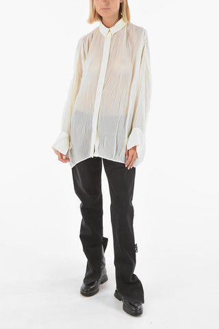 hidden closure oversized BOMBAY shirt