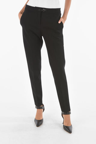 Low Rise Pants with 4 Pockets and Snap Hook Closure