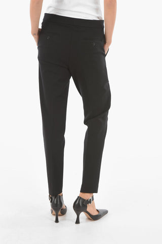 Low Rise Pants with 4 Pockets and Snap Hook Closure