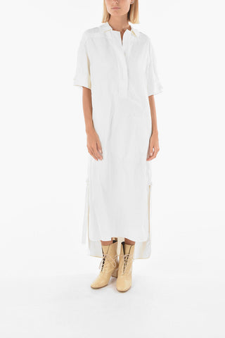 Maxi Tunic a Tinta Unita con Colletto
