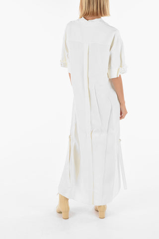 Maxi Tunic a Tinta Unita con Colletto