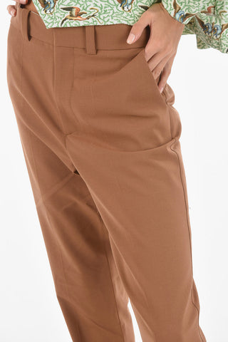ankle split solid color JAMUNA pants