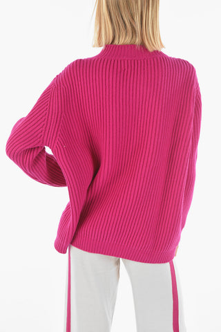 Maglia in lana a costine