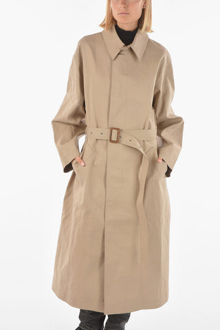 Coated Cotton BAE Maxi Trench with Belt