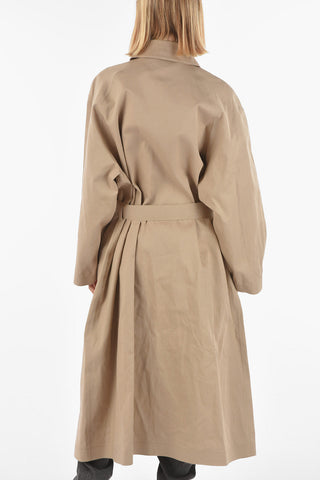 Coated Cotton BAE Maxi Trench with Belt