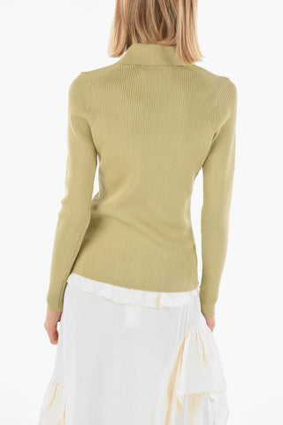 organic cotton ribbed EVERLY polo shirt