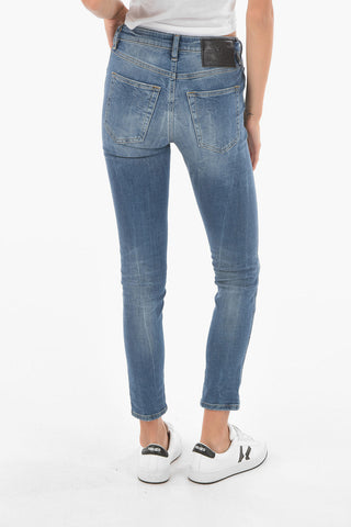 Mid Waist BABHILA Slim Fit Jeans With Silver Buttons 14cm L32
