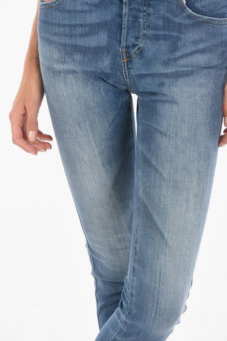 Mid Waist BABHILA Slim Fit Jeans With Silver Buttons 14cm L32