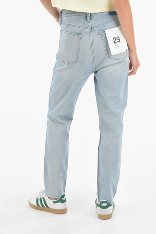High Waist Slim Fit Crop 90's Jeans