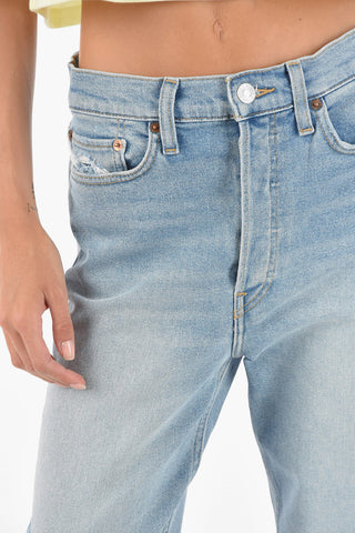 High Waist Slim Fit Crop 90's Jeans