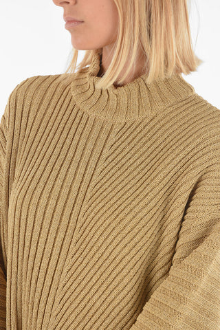 Ribbed Lurex Oversized CHAKIYA Turtleneck Sweater