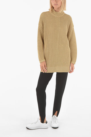Ribbed Lurex Oversized CHAKIYA Turtleneck Sweater