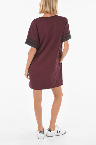 CHAMPION 2-Pocket Tee Dress with Sequin Logo