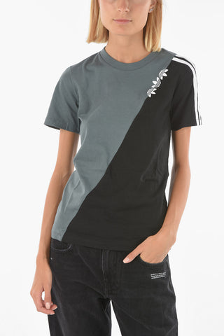 two-tone crew-neck t-shirt