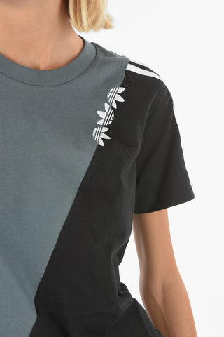 two-tone crew-neck t-shirt