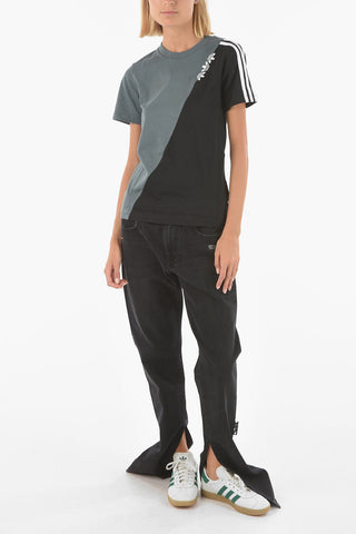 two-tone crew-neck t-shirt