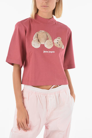 T-shirt CROPPED BEAR Crew Neck