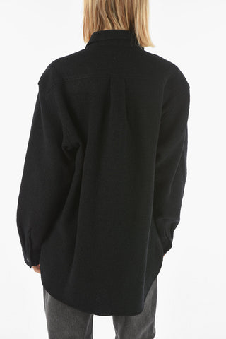 Anorak DEVON in Mista Lana con Maxi Tasca a Toppa Frontale