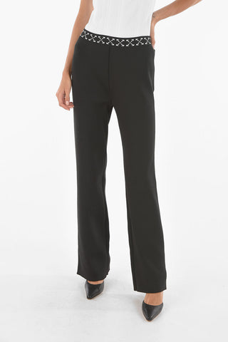 Leggings BOLD a Costine con Elastico in Vita Logato