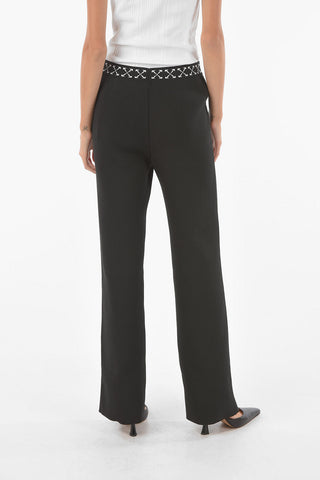 Leggings BOLD a Costine con Elastico in Vita Logato