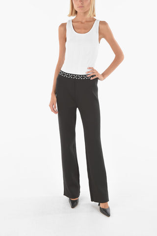 Leggings BOLD a Costine con Elastico in Vita Logato