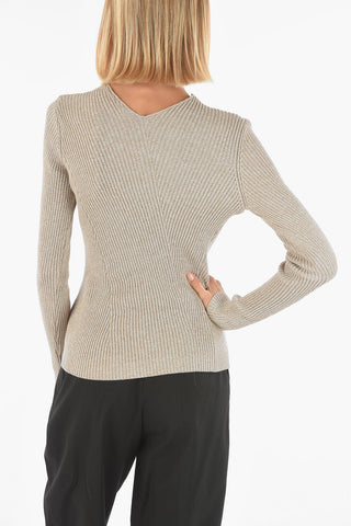 Ribbed Cotton ARCHEO Sweater