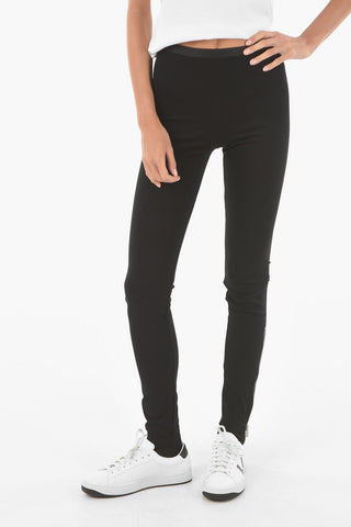 Slim Fit Leggings with Ankle Zip