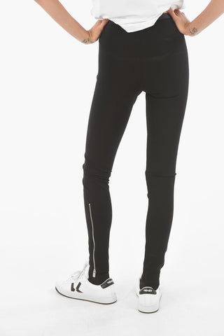 Slim Fit Leggings with Ankle Zip