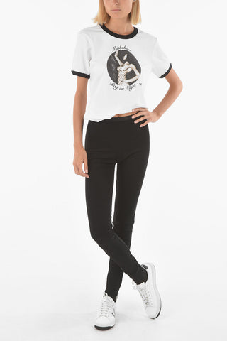 Slim Fit Leggings with Ankle Zip
