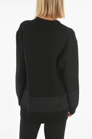 golden detail v-neck cardigan