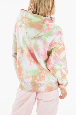 tie-dye effect hoodie