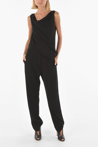 MCQ Jumpsuit a tinta unita con scollo a barca