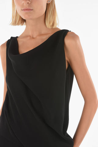 MCQ Jumpsuit a tinta unita con scollo a barca