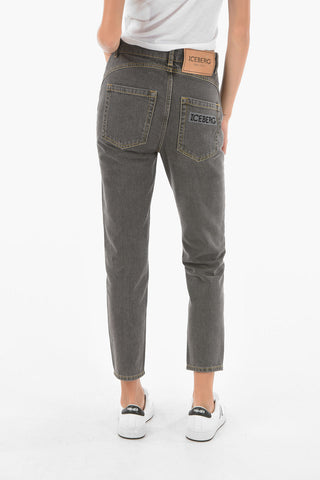 Jeans Straight Fit con Tasca Logata