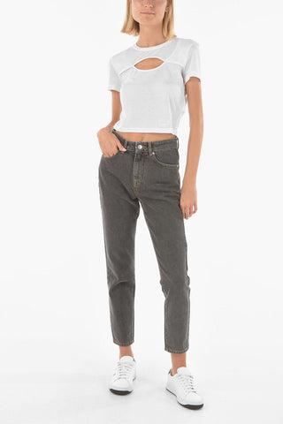 Jeans Straight Fit con Tasca Logata