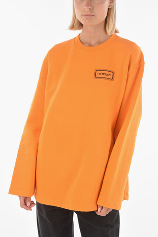 oversized crew-neck sweatshirt