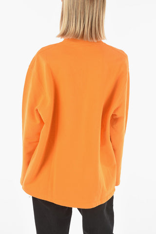oversized crew-neck sweatshirt