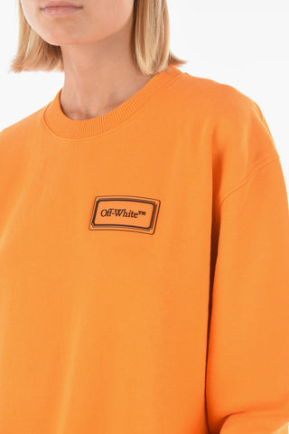 oversized crew-neck sweatshirt