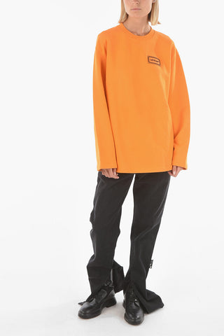oversized crew-neck sweatshirt